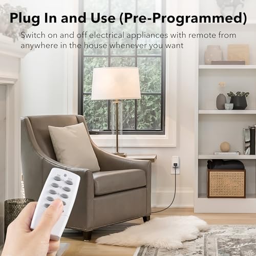 Mini Wireless Remote Control Outlet Switch Power Plug in for Household Appliances