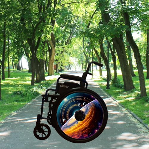 Designer Grad Gift Cover for Wheelchair Wheels (2 Count)