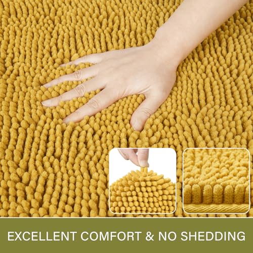 Luxury Bathroom Rug Shaggy Bath Mat 24 x 60 Inch (21.07 Sq Ft)