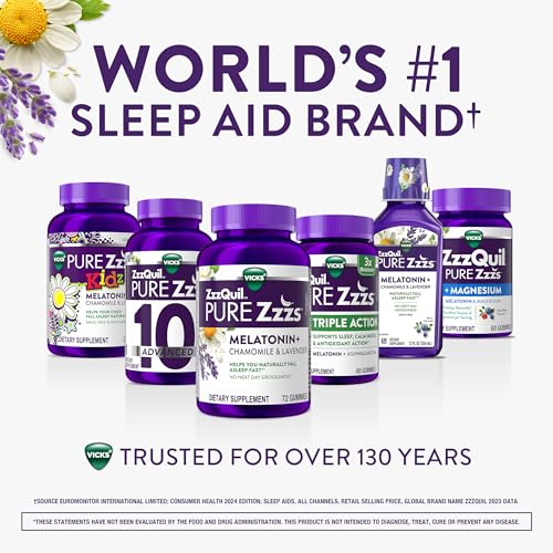 ZzzQuil Pure Zzzs + Magnesium (60 Count)