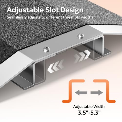 2Pcs 16x12inch Bridge Threshold Ramp 800lbs No Installation (2 Count)