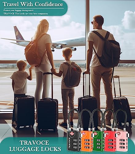 TSA Approved Luggage Locks (4 Count)