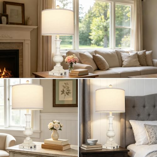 26" Tall Farmhouse Table Lamp for Living Room