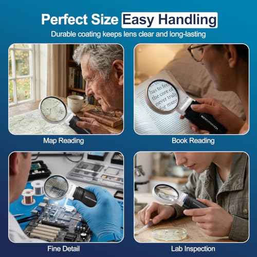 Mobilux LED Handheld Magnifier