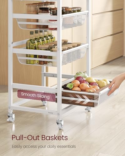 Storage Rolling Cart with Pull