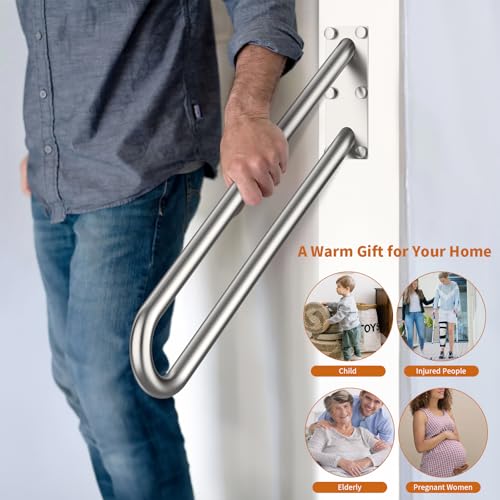 28 Inch Satin Brushed Nickel Stainless Steel Handrail