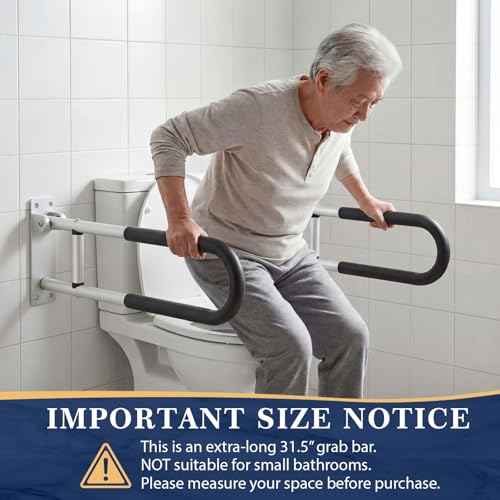 2 Pack 23.6 Inch Handicap Grab Bars (2 Count)