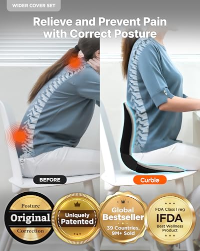 Wider Ergonomic Desk Chair Seat Cushion