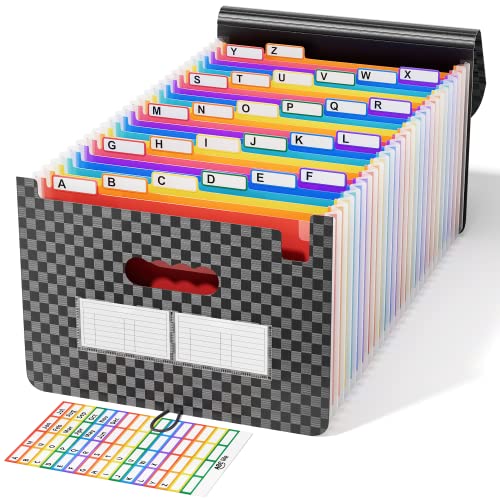 26 Pockets Accordian File Organizer