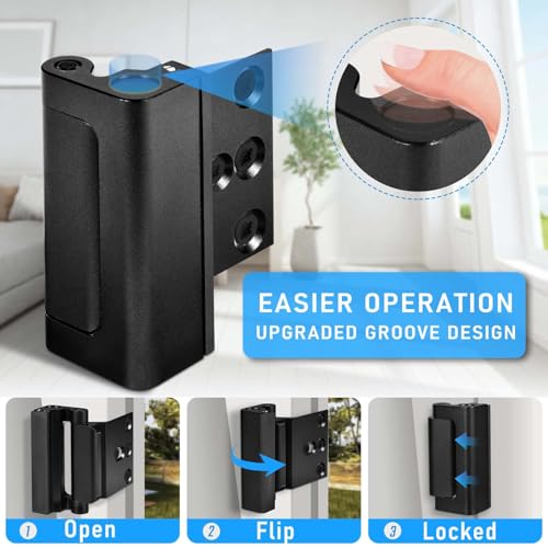 6Pack Door Reinforcement Lock Home Security (6 Count)
