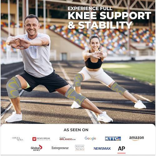 Compression Knee Brace for Women & Men (2 Count)
