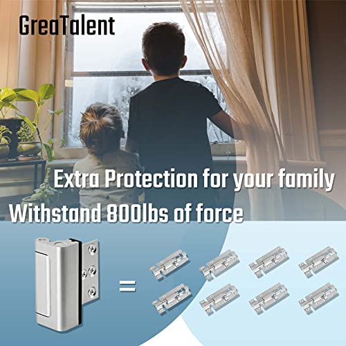 Home Security Door Reinforcement Lock (4 Count)