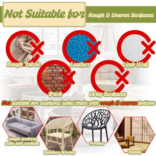 4.3 Inch x 32.8 Feet Heavy Duty Hook and Loop Tape Strips with Adhesive Cushion Grip to Prevent Sliding Keep Couch Cushions Mattress from Sliding (32.8333 Foot)