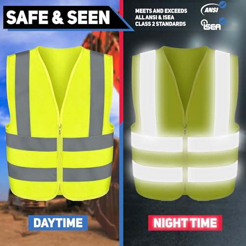 High Visibility Safety Vest ANSI Class 2