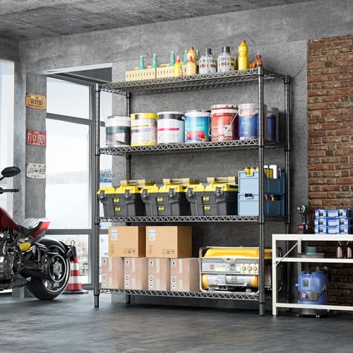4 Tier Metal Garage Shelving (4 Count)