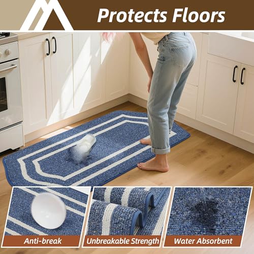 Long Kitchen Floor Mats and Rugs Non Slip Washable