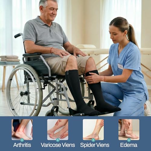 Non Slip Zipper Compression Socks for Men & Women