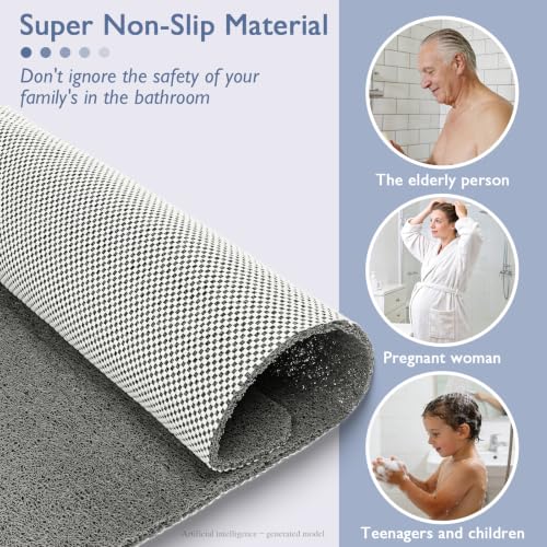 Shower Mat Non Slip 58x32 Inch
