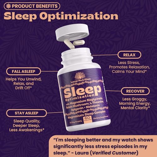 Natural Sleep Aid with Magnesium Glycinate (60 Count)