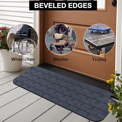 1.5" Rise Rubber Threshold Ramp for Doorways