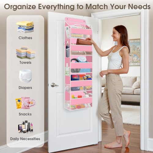 1Pack Over The Door Organizer Large Capacity Hanging Storage Room Organizer