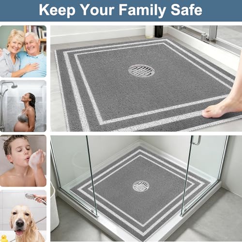Square Shower Mat Non Slip
