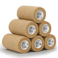 Self Adherent Cohesive Bandages Wrap 6Packs 4" x 5 Yards (6 Count)