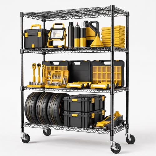 Wire Shelving Unit with Wheel