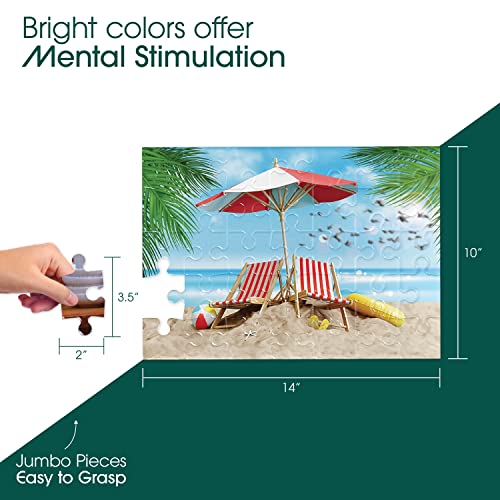 Beachfront Dementia Puzzles Activities for Seniors (35 Count)