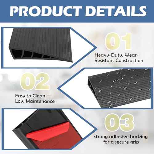 1 Pack 1 Inch Threshold Ramps for Doorways
