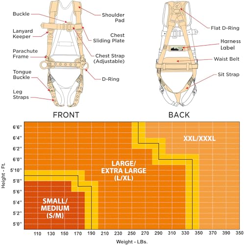 Demon Fall Protection Comfortable Safety Harness