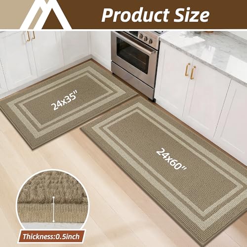 Kitchen Rugs Sets of 2 Non
