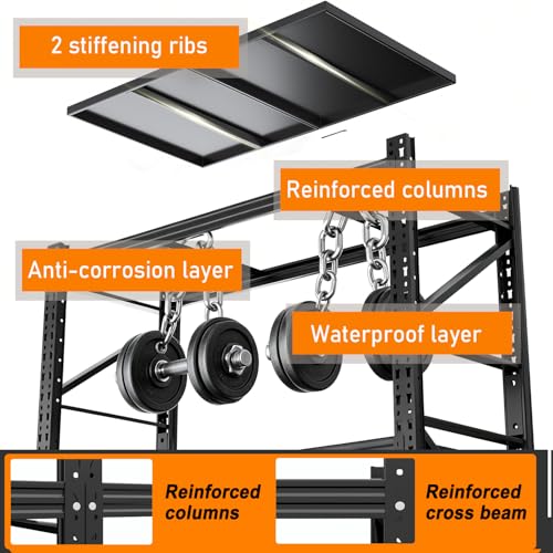 4 Sets Garage Storage Shelves