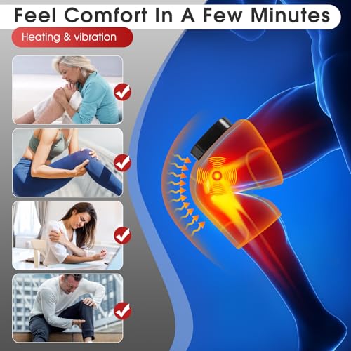 Cordless Heated Knee Massager with Vibration