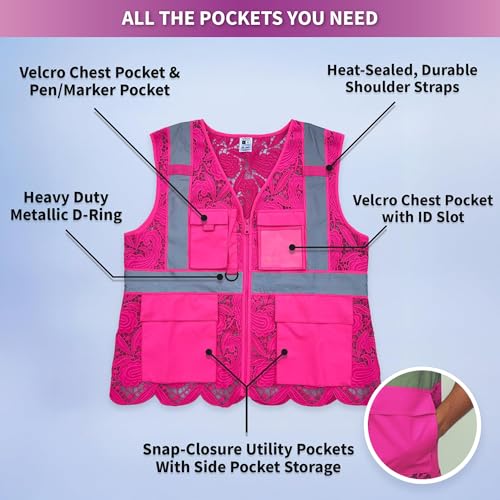 for Women with Velcro Pockets