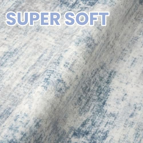 Abstract Runner Rug 2x8 Ft Washable Runners for Hallways