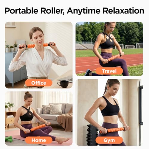 Muscle Roller & Massage Roller Stick for Athletes