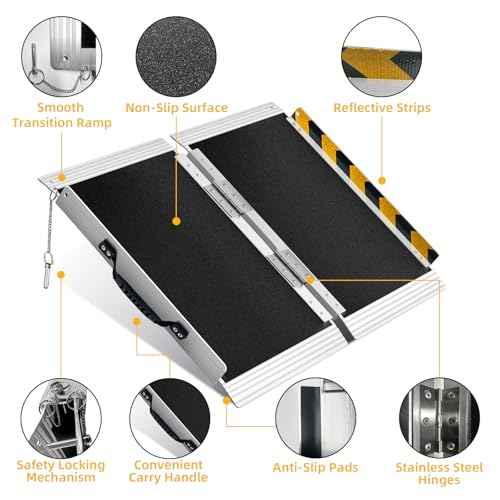2FT Portable Wheelchair Ramp