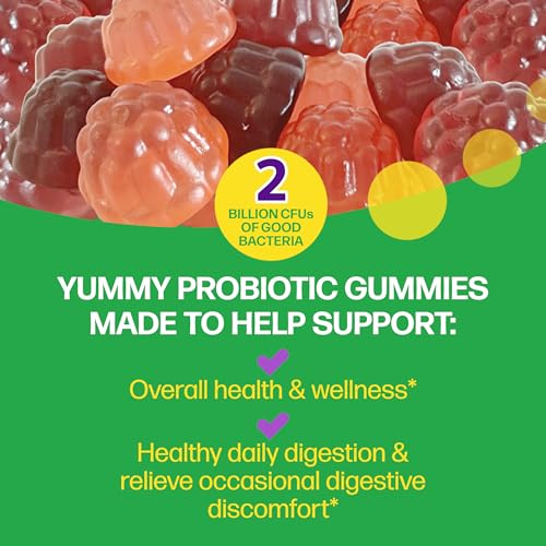 Probiotic + Prebiotic Gummies for Women & Men (52 Count)