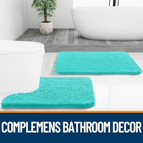 Chenille Bathroom Rugs Mats Sets 2 Piece