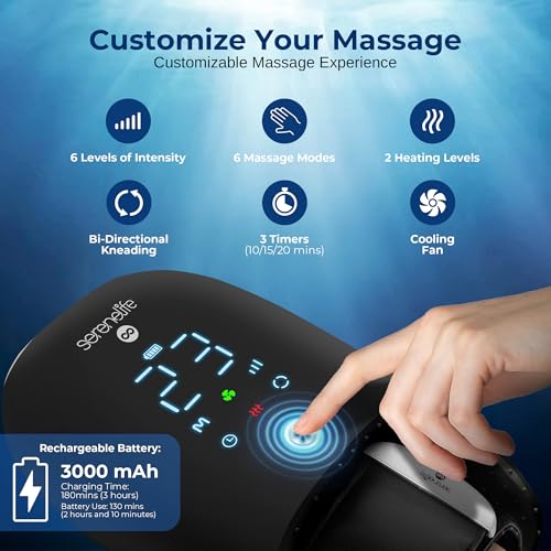 Electric Hand Massager with Heat and Compression
