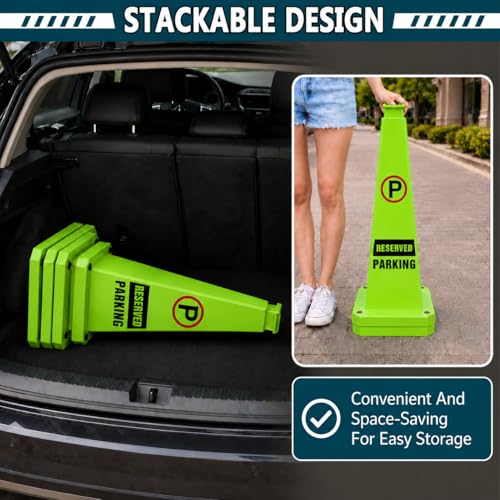Reserved Parking Cones 6 Pack