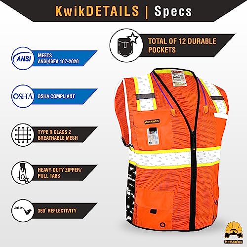 BIG KAHUNA DIGITAL Hi Vis Safety Vest Class 2