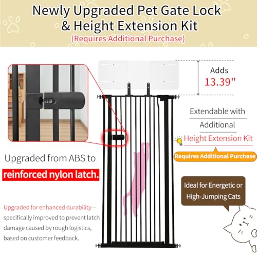 Extra Tall Cat Gate 55.12" High 26.18" (17 Count)