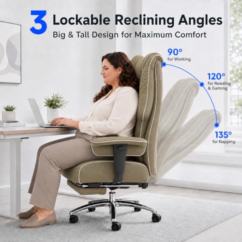 DJ.Wang Big and Tall Office Chair 400lbs