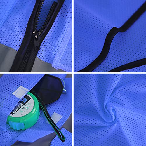 Reflective Safety Vest for Men & Women Mesh High Visibility Vest with Pockets Meets ANSI Standards