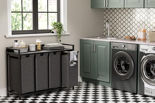 Laundry Hamper with Shelf