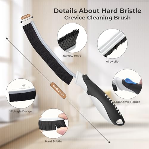 6Pcs Hard Bristle Crevice Cleaning Brushes