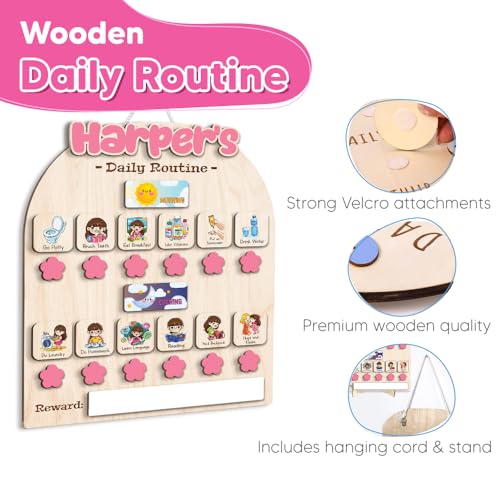 Personalized Wooden Chore Chart for Kids