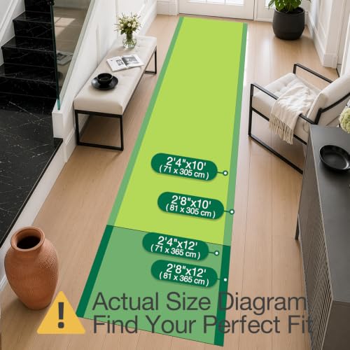 Ultra Thin Runner Rug for Hallway 2'4"x12' (28 Sq Ft)